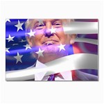 Donald Trump flag Postcard 4  x 6 