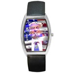 Donald Trump flag Barrel Style Metal Watch