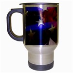 Donald Trump flag Travel Mug (Silver Gray)