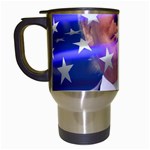 Donald Trump flag Travel Mug (White)