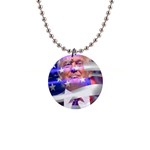 Donald Trump flag 1  Button Necklace