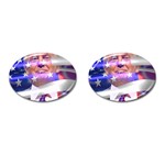 Donald Trump flag Cufflinks (Oval)