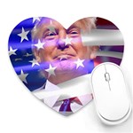 Donald Trump flag Heart Mousepad