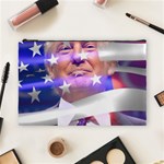 Donald Trump flag Cosmetic Bag (Large)