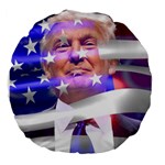 Donald Trump flag Large 18  Premium Round Cushion 