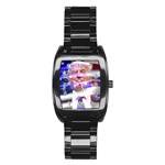 Donald Trump flag Stainless Steel Barrel Watch