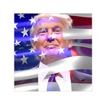 Donald Trump flag Small Satin Scarf (Square)