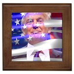 Donald Trump flag Framed Tile