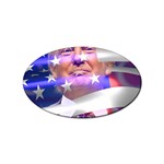 Donald Trump flag Sticker (Oval)