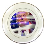 Donald Trump flag Porcelain Plate