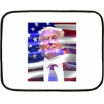 Donald Trump flag Double Sided Fleece Blanket (Mini)