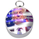 Donald Trump flag Silver Compass