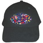 Boho floral  Black Cap