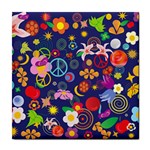 Boho floral  Tile Coaster