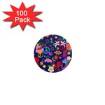 Boho floral  1  Mini Magnet (100 pack) 