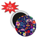 Boho floral  1.75  Magnet (10 pack) 