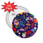 Boho floral  2.25  Button (100 pack)