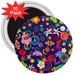 Boho floral  3  Magnet (10 pack)