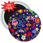 Boho floral  3  Magnet (100 pack)