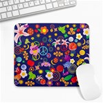 Boho floral  Large Mousepad