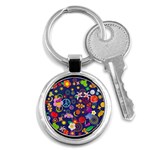 Boho floral  Key Chain (Round)