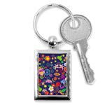 Boho floral  Key Chain (Rectangle)