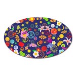 Boho floral  Magnet (Oval)