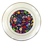 Boho floral  Porcelain Plate