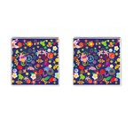 Boho floral  Cufflinks (Square)