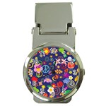 Boho floral  Money Clip Watch