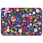 Boho floral  Large Doormat