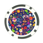 Boho floral  Poker Chip Card Guard (10 pack)