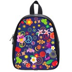 Boho floral  School Bag (Small)