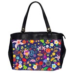 Boho floral  Oversize Office Handbag (2 Sides)