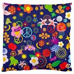 Boho floral  Large Cushion Case (One Side)