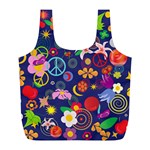 Boho floral  Full Print Recycle Bag (L)