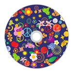 Boho floral  CD Wall Clock