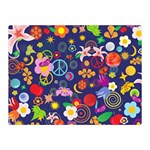 Boho floral  Double Sided Flano Blanket (Mini)