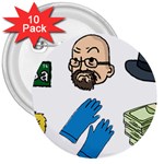 Breaking Bad 3  Button (10 pack)