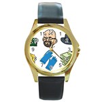 Breaking Bad Round Gold Metal Watch