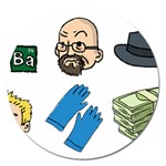 Breaking Bad Magnet 5  (Round)