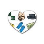 Breaking Bad Rubber Coaster (Heart)