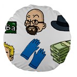 Breaking Bad Large 18  Premium Flano Round Cushion 