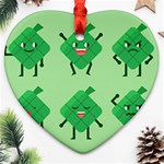 Ketupat Heart Ornament (Two Sides)