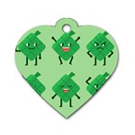 Ketupat Dog Tag Heart (One Side)