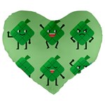 Ketupat Large 19  Premium Heart Shape Cushion