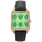 Ketupat Rose Gold Leather Watch 