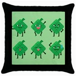 Ketupat Throw Pillow Case (Black)