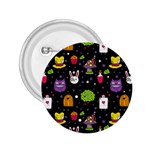  black Wonderland 2.25  Button