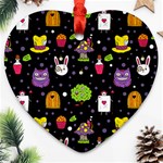  black Wonderland Ornament (Heart)